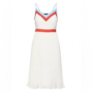 Banana Republic colorblock pleated midi dress